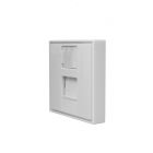  - SUPRLAN Лицевая панель 1 порт (45х45, Keystone, шторка) 10-0304