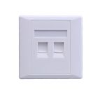 SUPRLAN Лицевая панель 2 порта (80х80, Keystone, шторка) 10-0334 - SUPRLAN Лицевая панель 2 порта (80х80, Keystone, шторка) 10-0334