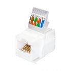  - SUPRLAN Keystone Jack 8P8C (RJ-45), UTP, 5e. заделка без инструмента, белый (DIY) 10-0312-1