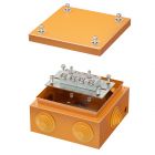  - ДКС FSK31410 Коробка стальная FS с кабельными вводами и клеммниками, IP55, 150х150х80 мм, 4р, 450V, 32A, 10 мм2, нерж.контакт