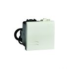  - ДКС 77012NL Переключатель с подсветкой, черный, 2мод.