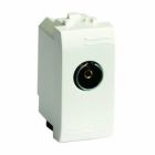  - ДКС 75581S TV розетка без согласующего сопротивления (проходная), слон. кость, 1мод.