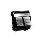  - ДКС 77643N Компьютерная розетка RJ-45, кат.5Е (2 разъема АМР), черная, 2мод.