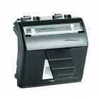  - ДКС 77655N Компьютерная розетка RJ45 кат.5e, Brava, черная, 2мод