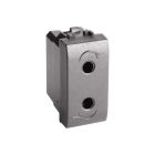  - ДКС 77491N Электрическая розетка, черная, 1мод.