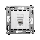  - ДКС 4400373 Компьютерная розетка RJ-45 в стену, кат.6A одинарная, Avanti, белое  облако