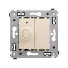  - ДКС 4405133 Диммер поворотный в стену, Avanti, ванильная дымка