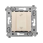  - ДКС 4405343 Диммер кнопочный в стену, Avanti, ванильная дымка