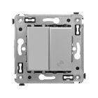  - ДКС 4404343 Диммер кнопочный в стену для LED ламп, Avanti, закаленная сталь