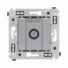  - ДКС 4404523 Розетка TV оконечная в стену, Avanti, закаленная сталь