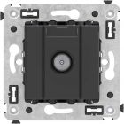  - ДКС 4412523 Розетка TV оконечная в стену, Avanti, черный матовый