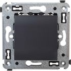  - ДКС 4412983 Вывод кабеля из стены, Avanti, черный матовый