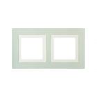 ДКС 4406824 Рамка из натурального стекла 2 поста (4 мод.), Avanti, светло-зеленая - ДКС 4406824 Рамка из натурального стекла 2 поста (4 мод.), Avanti, светло-зеленая