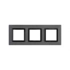 ДКС 4407856 Рамка из металла 3 поста (6 мод.), Avanti, графитовая - ДКС 4407856 Рамка из металла 3 поста (6 мод.), Avanti, графитовая