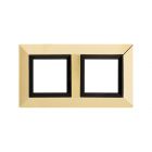 ДКС 4408854 Рамка из металла 2 поста (4 мод.), Avanti, золотая - ДКС 4408854 Рамка из металла 2 поста (4 мод.), Avanti, золотая