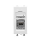 ДКС 4400361 Компьютерная розетка RJ-45 модульная, кат.5е экранированная, Avanti, белое облако, 1 модуль - ДКС 4400361 Компьютерная розетка RJ-45 модульная, кат.5е экранированная, Avanti, белое облако, 1 модуль