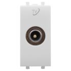  - ДКС 4400511 Розетка TV проходная модульная, Avanti, белое облако, 1 модуль