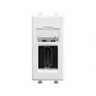  - ДКС 4400251 HDMI розетка модульная, тип А-А, Avanti, белое облако, 1 модуль