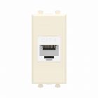  - ДКС 4405691 Компьютерная розетка RJ-45 без шторки модульная, кат.6, Avanti, ванильная дымка, 1 модуль