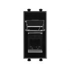  - ДКС 4402311 Телефонная розетка RJ-12 модульная, Avanti, черный квадрат, 1 модуль