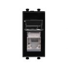  - ДКС 4402391 Компьютерная розетка RJ-45 модульная, кат.6 экранированная, Avanti, черный квадрат, 1 модуль