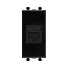 ДКС 4402661 Компьютерная розетка RJ-45 без шторки модульная, кат.5е, Avanti, черный квадрат, 1 модуль - ДКС 4402661 Компьютерная розетка RJ-45 без шторки модульная, кат.5е, Avanti, черный квадрат, 1 модуль