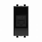 ДКС 4402691 Компьютерная розетка RJ-45 без шторки модульная, кат.6, Avanti, черный квадрат, 1 модуль - ДКС 4402691 Компьютерная розетка RJ-45 без шторки модульная, кат.6, Avanti, черный квадрат, 1 модуль