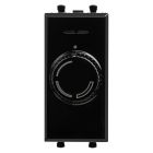  - ДКС 4402131 Диммер поворотный модульный, Avanti, черный квадрат, 1 модуль