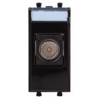  - ДКС 4402501 Розетка TV одиночная модульная, Avanti, черный квадрат, 1 модуль