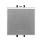  - ДКС 4404222 Выключатель двухполюсный одноклавишный модульный, Avanti, закаленная  сталь, 2 модуля