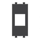 ДКС 4412211 Адаптер без шторки для Keystone, Avanti, черный матовый, 1 модуль - ДКС 4412211 Адаптер без шторки для Keystone, Avanti, черный матовый, 1 модуль