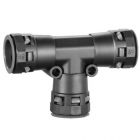 ДКС PAT10N Тройник DN 10/10/10 мм, полиамид, цвет черный - ДКС PAT10N Тройник DN 10/10/10 мм, полиамид, цвет черный