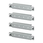  - ДКС R5STPE20-1 Горизонтальные дверные рейки для навесных корпусов, ширина одностворчатой двери 200 мм, 4 шт.