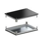  - ДКС R5NKTB125 Крыша и основание RAL9005 с направляющими для корпусов CQE N, ШхГ 1200х500 мм, комплект RAM block