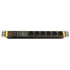 ДКС R519SH6OPSHSP Блок распределения питания (PDU) 19" 16A с выключателем и защитой, Вых:6 Schuko, Вх: Schuko - ДКС R519SH6OPSHSP Блок распределения питания (PDU) 19" 16A с выключателем и защитой, Вых:6 Schuko, Вх: Schuko