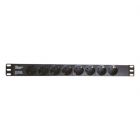  - ДКС R519SH8 Блок распределения питания (PDU) 19" 16A, Вых:8 Schuko, Вх:Schuko