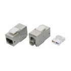  - ДКС RNK6AF90TL Модуль  Keystone RJ45 CAT 6A экранированный (STP), 180 градусов, серебристый