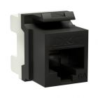  - ДКС RNK6AU180BK Модуль Keystone RJ45 CAT 6А неэкранированный (UTP), 180 градусов, черный