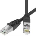  - ДКС RN6ASF4503BK-28 Патч-корд экранированный SLIM CAT6A S/FTP 4х2, 28 AWG, LSZH, чёрный, 0,3м