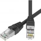  - ДКС RN6ASF4510BK-28 Патч-корд экранированный SLIM CAT6A S/FTP 4х2, 28 AWG, LSZH, чёрный, 1м