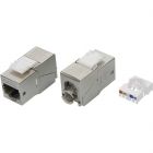  - ДКС RNK6F90TL Модуль  Keystone RJ45 CAT 6 экранированный (STP), 180 градусов, серебристый