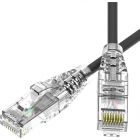  - ДКС RN6UU4510BK-28 Патч-корд неэкранированный SLIM CAT6 U/UTP 4х2, 28 AWG, LSZH, чёрный, 1м