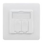  - ДКС RNW1W Настенный адаптер для модулей Keystone, 2 порта