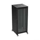  - ДКС R5IT2461GSB Разобранный напольный 19" IT-CQE 24U 600х1200х1000, двери стекло + сплошная, RAL9005