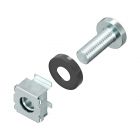  - ДКС R5CNS20 Комплект крепежный - винт, шайба, гайка для напольных 19" IT-корпусов ДКС серии CQE, 20шт