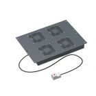  - ДКС R5VSIT6004FT Потолочный модуль 4 вентилятора с термостатом IT CQE шириной 600мм, RAL7011