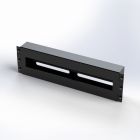  - Панель ВРУ Mastermann 19" 3U с DIN-рейкой и крышкой 