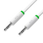  - GCR Кабель 0.5m аудио jack 3,5mm/jack 3,5mm белый, ультрагибкий, M/M, Premium, экран, стерео GCR-AVC1662-0.5m