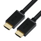  - GCR Кабель 0.5m HDMI Ultra HD 4K 60Hz, Full HD, 3D, черный, 24K GOLD, 30/30 AWG, 2 Х экран GCR-HM410-0.5m