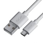  - GCR Кабель 0.15m MicroUSB, белый, быстрая зарядка, 28/24 AWG GCR-53360